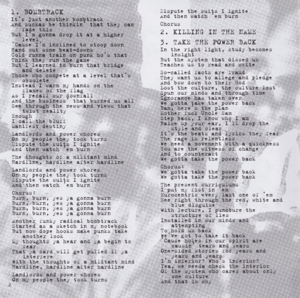 Rage Against The Machine – Rage Against The Machine (CD)