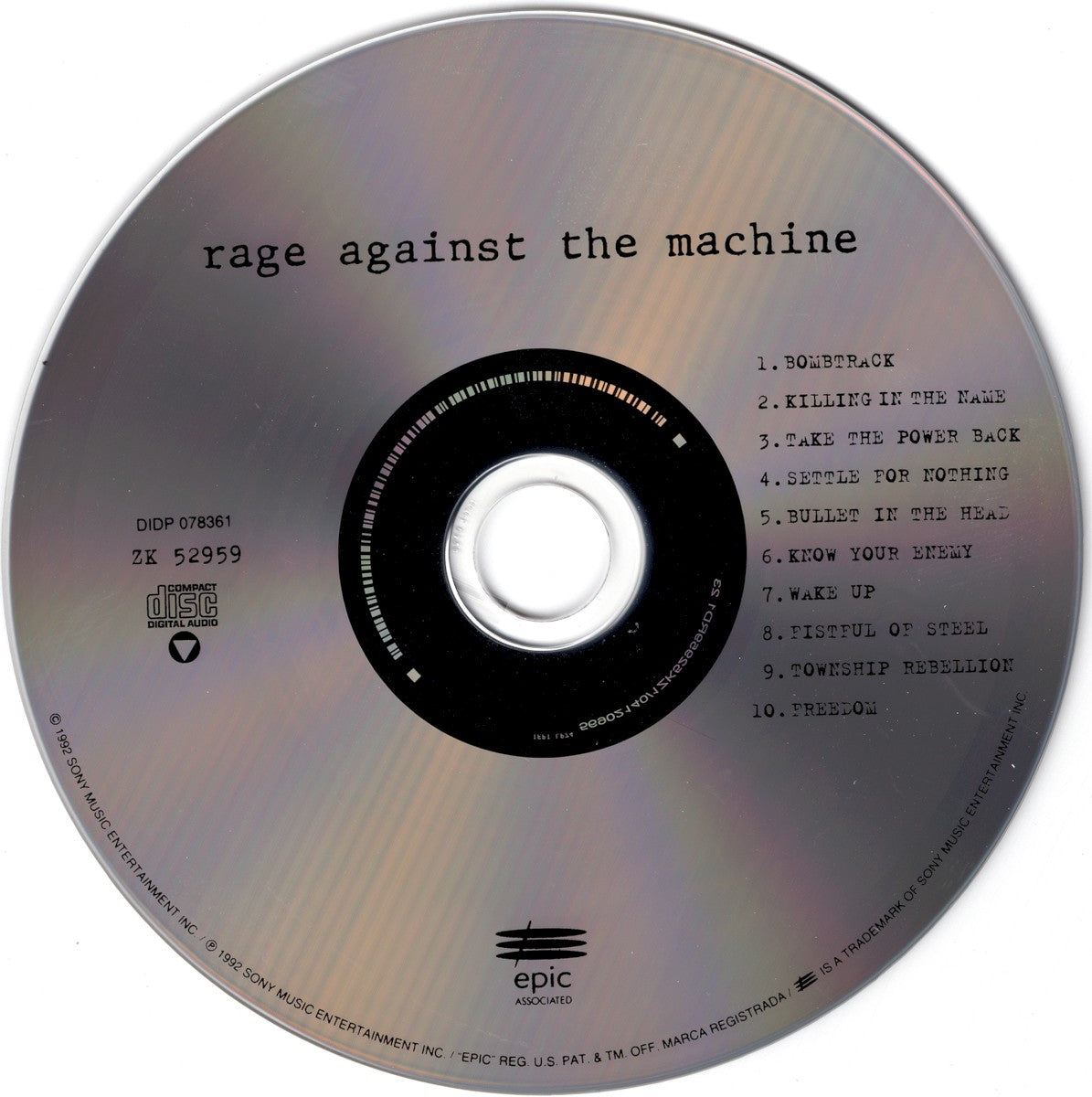 Rage Against The Machine – Rage Against The Machine (CD)