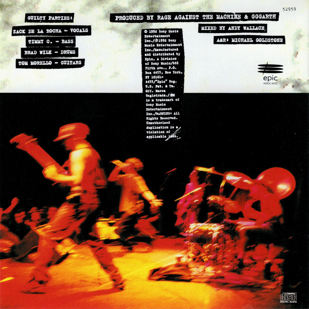 Rage Against The Machine – Rage Against The Machine (CD)