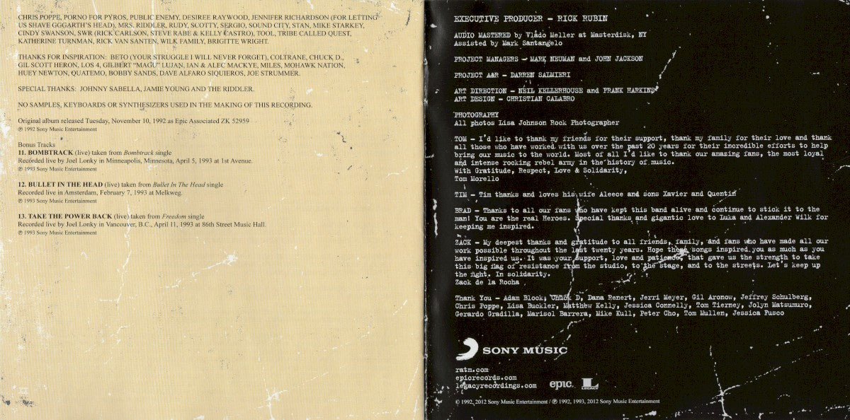 Rage Against The Machine – Rage Against The Machine XX (CD)