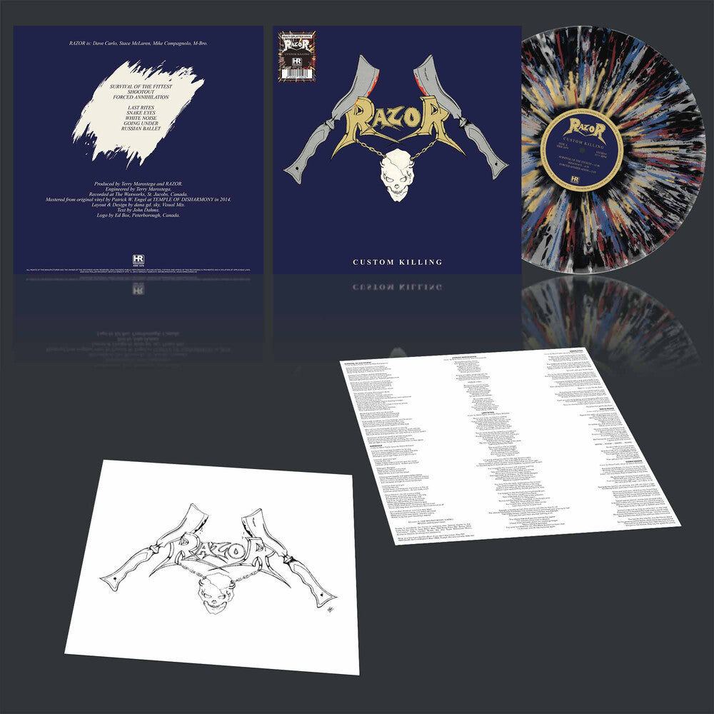 Razor – Custom Killing (Colored, Reissue, Spla LP Vinyl)