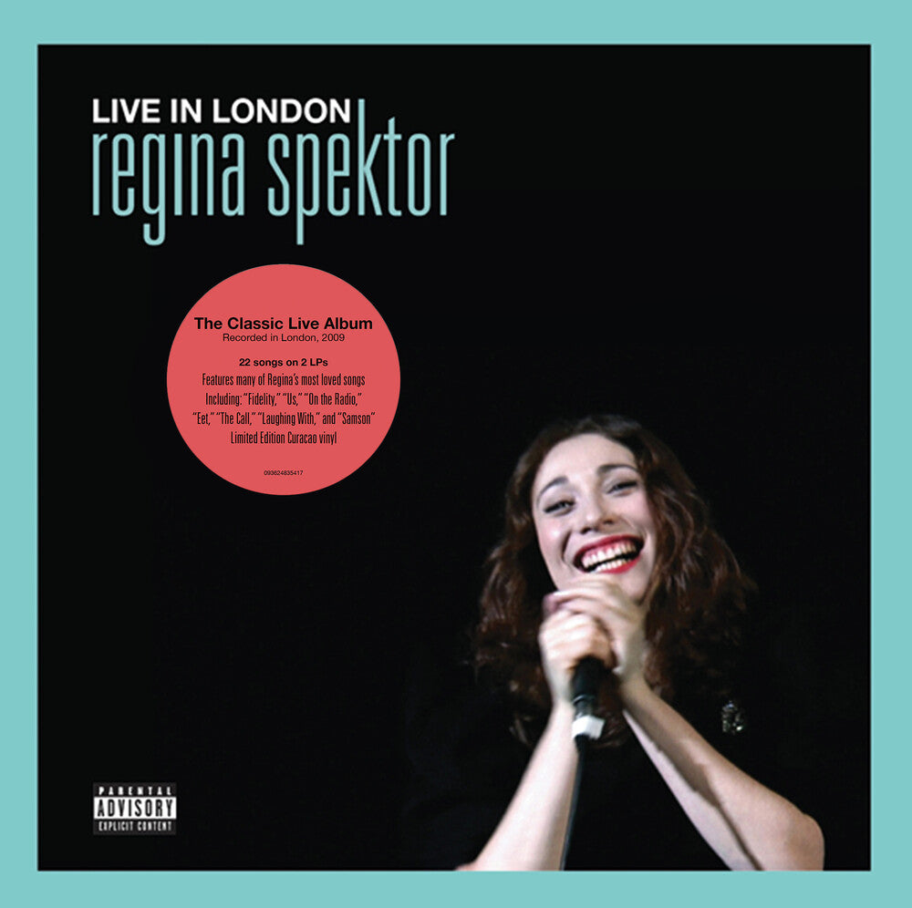 Regina Spektor – Live in London 2LP (Curacao blue LP Vinyl) - Back