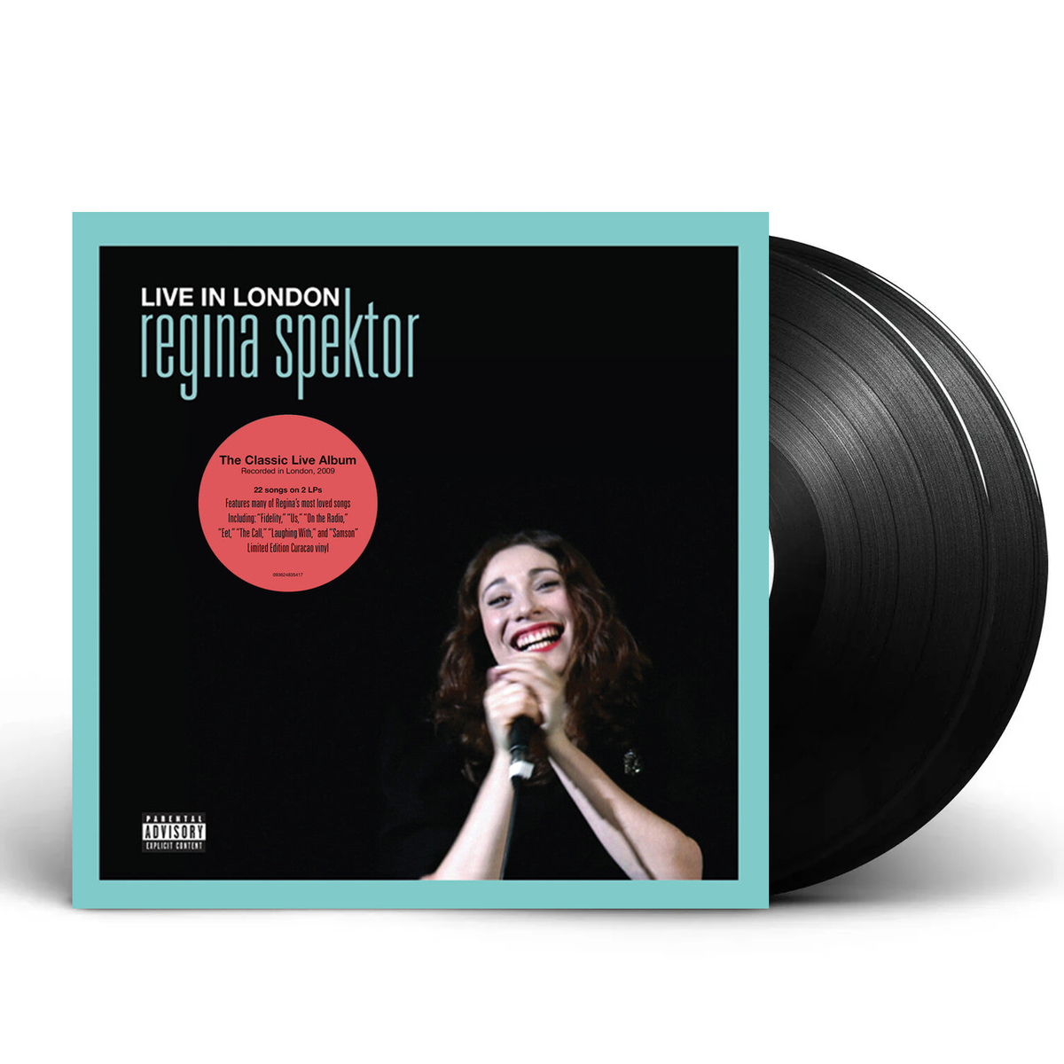 Regina Spektor – Live in London 2LP (Curacao blue LP Vinyl) - Front