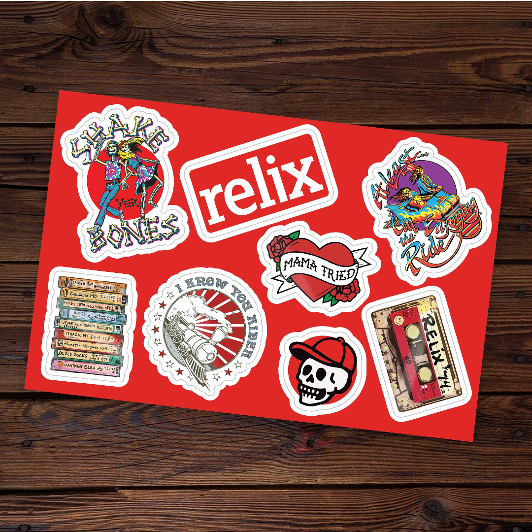 Relix Throwback Sticker Sheet