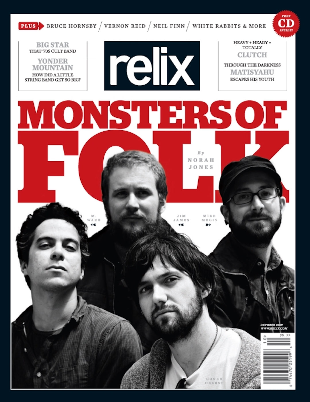 Monsters of Folk - October 2009 Relix Issue