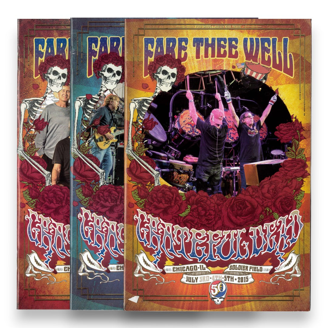 Dead 50: Fare Thee Well Chicago Programs (Set of 3) | Relix