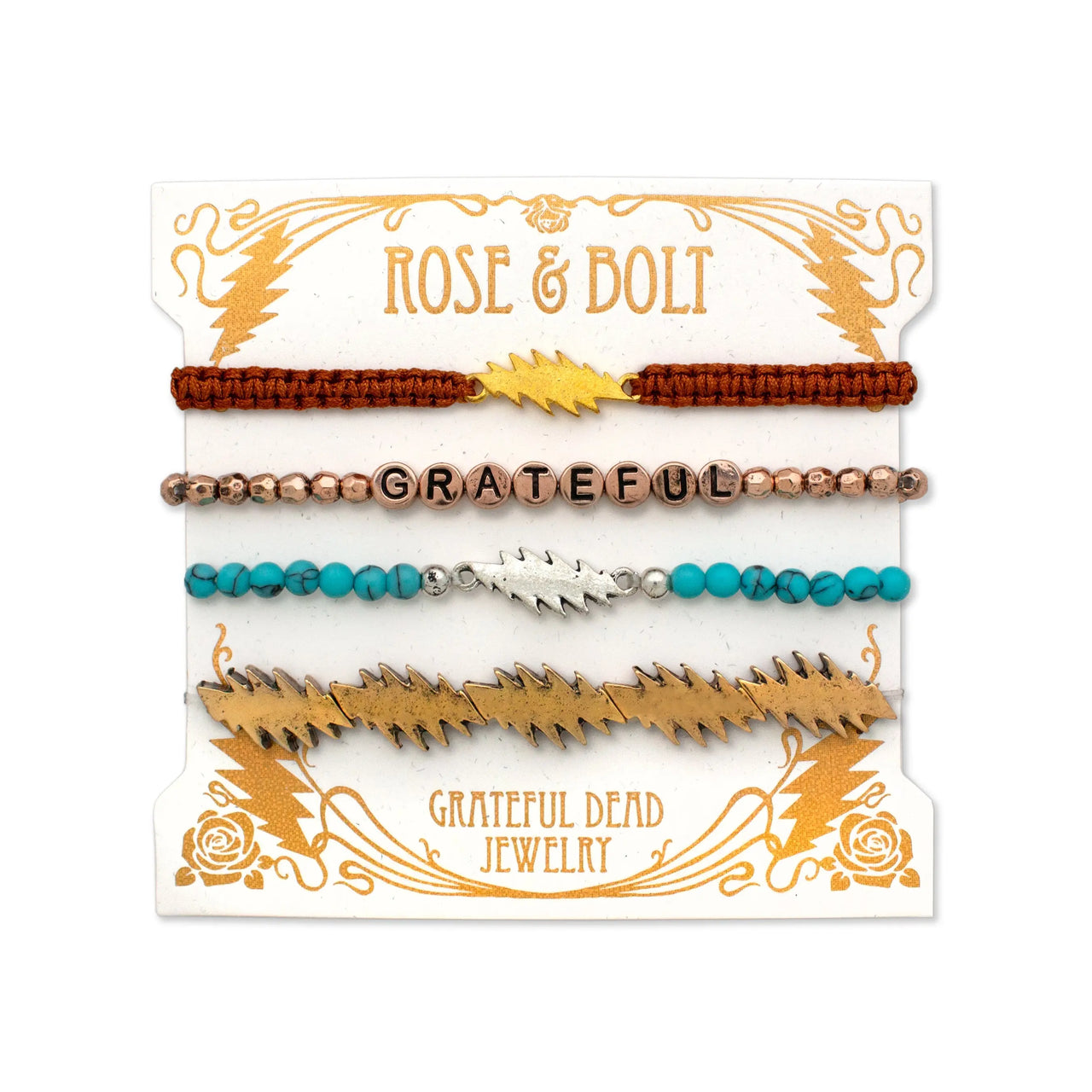 Grateful Dead Summer Tour Bracelet Stack | Rio Grande Hiouchi Jewels / Rose & Bolt Grateful Dead Jewelry Bracelet {{Shop name}}