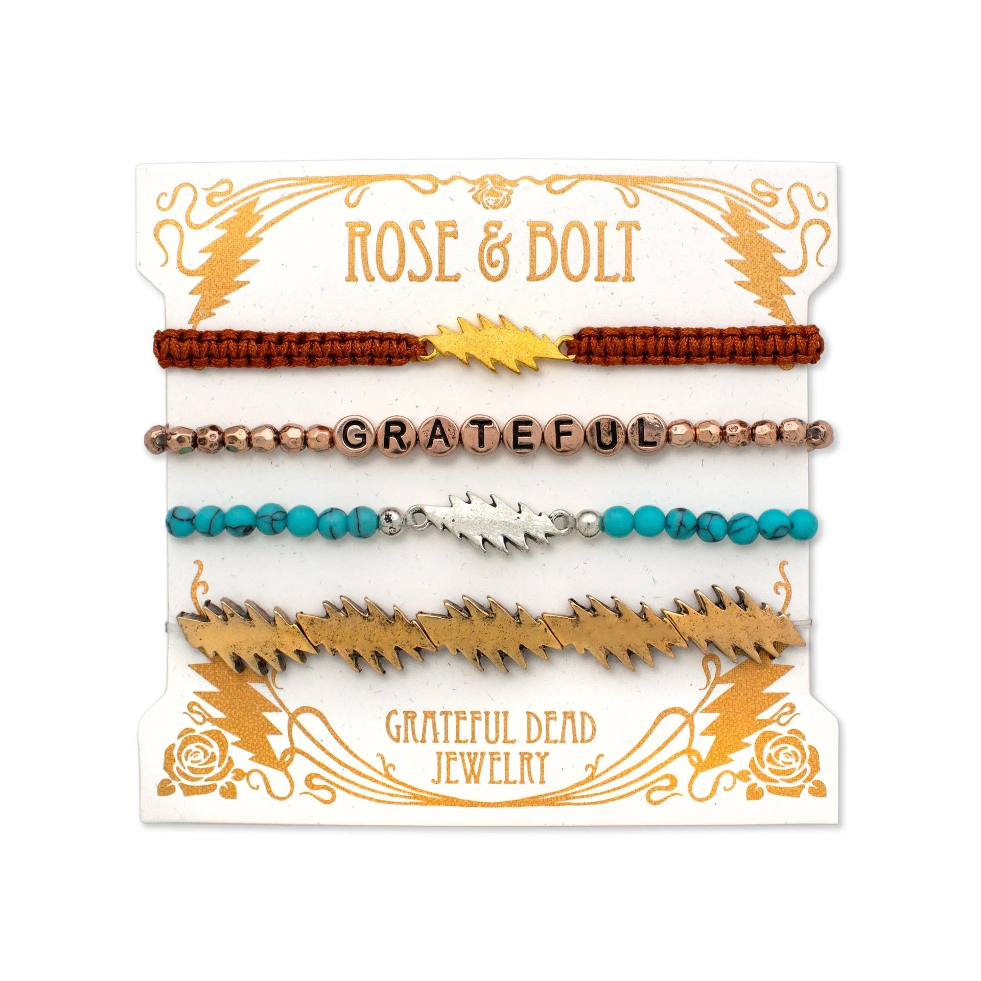 Grateful Dead Summer Tour Bracelet Stack | Rio Grande Hiouchi Jewels / Rose & Bolt Grateful Dead Jewelry Bracelet {{Shop name}}