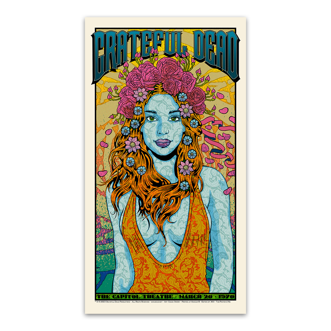 [SCRATCH & DENT] Grateful Dead (3/20/1970) "Bertha" Main Edition Poster by Chuck Sperry