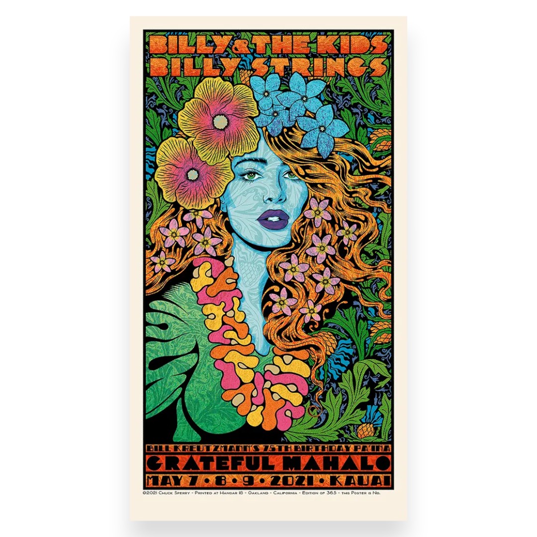 [SCRATCH & DENT] Grateful Mahalo Main Poster by Chuck Sperry