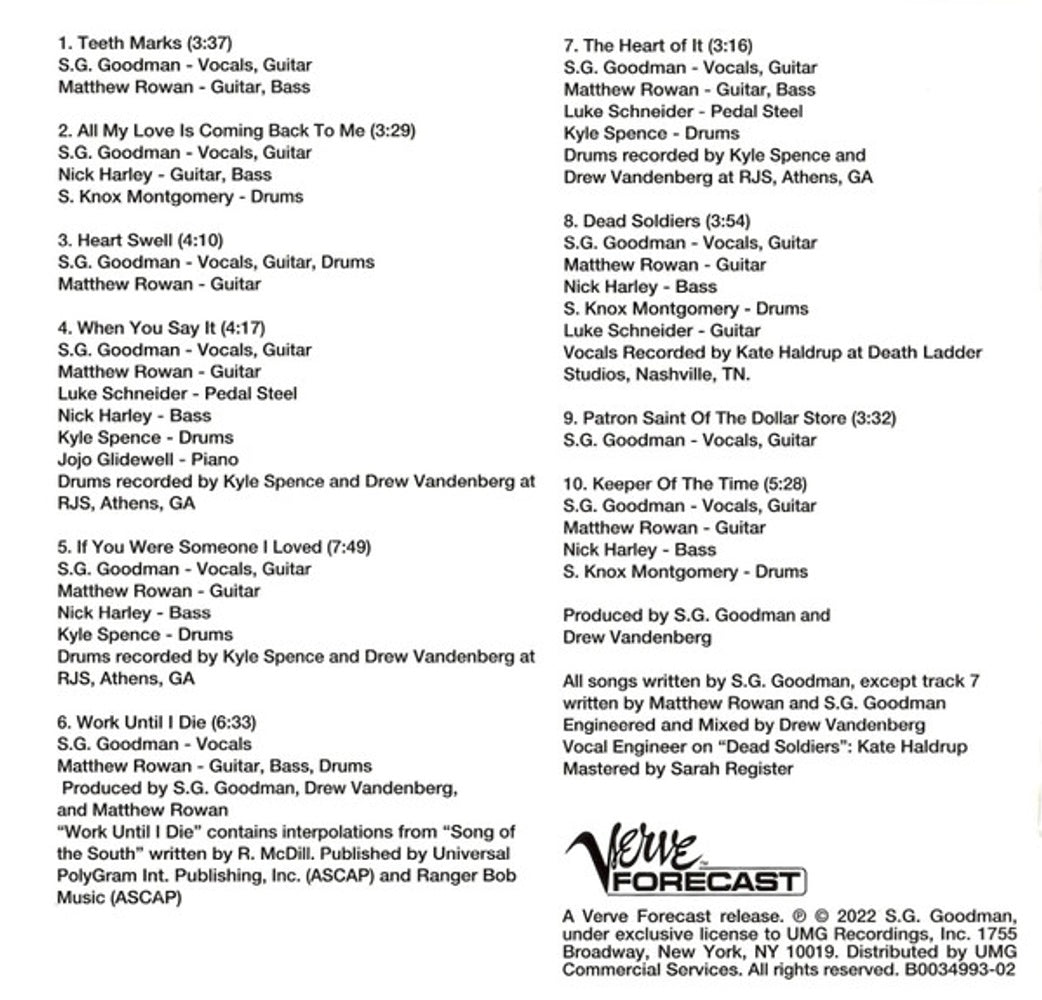 S.G. Goodman – Teeth Marks (CD)