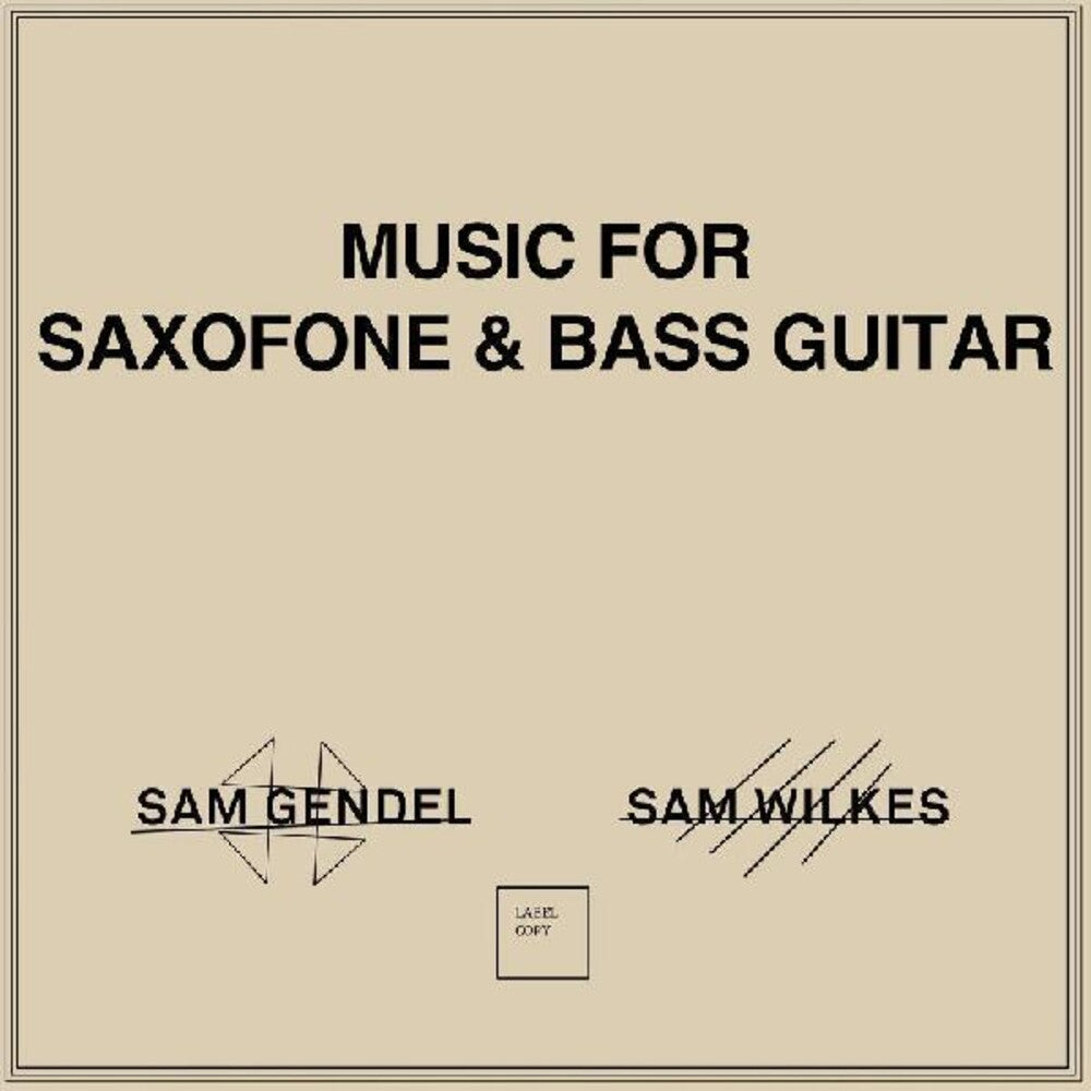 Sam Gendel / Wilkes,Sam – Music For Saxofone & Bass Guitar (LP Vinyl)