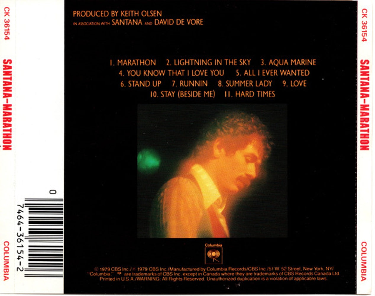 Santana – Marathon (CD) - Detail