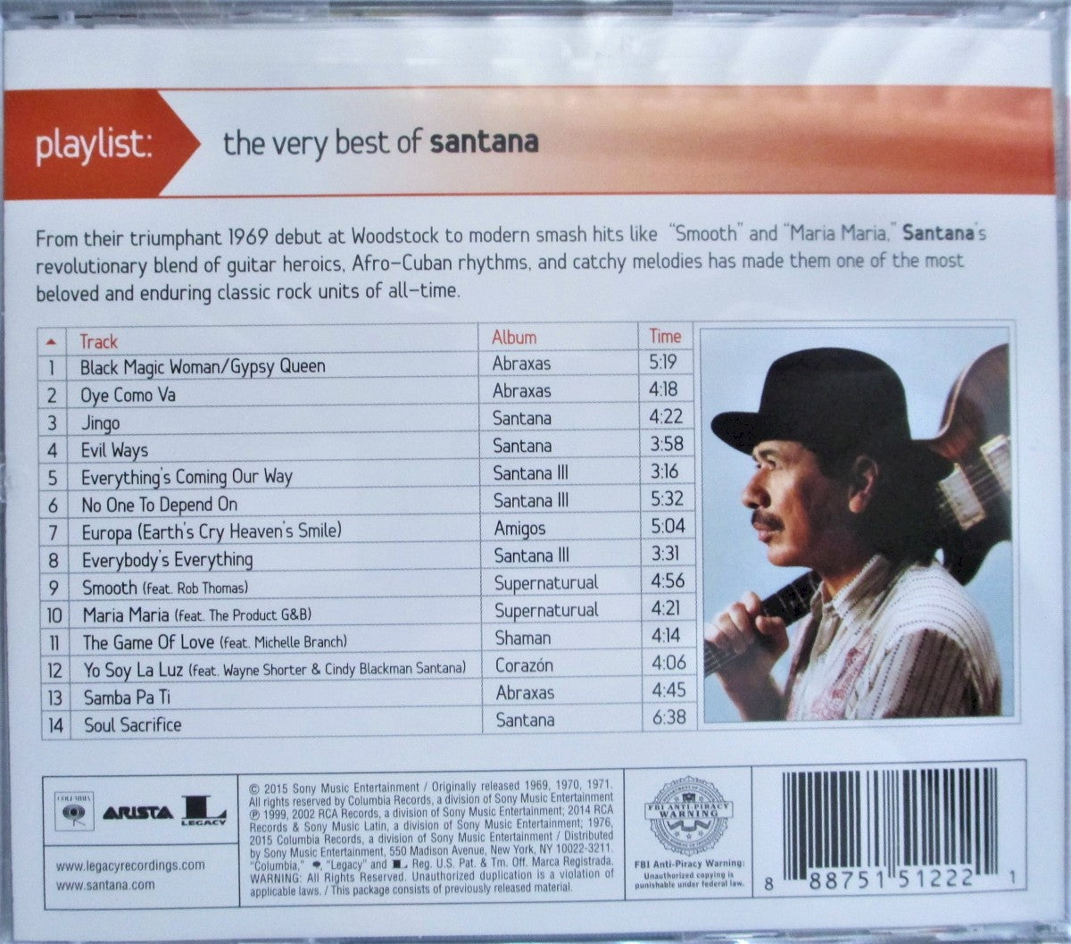 Santana – Playlist: Very Best of (CD) - Detail