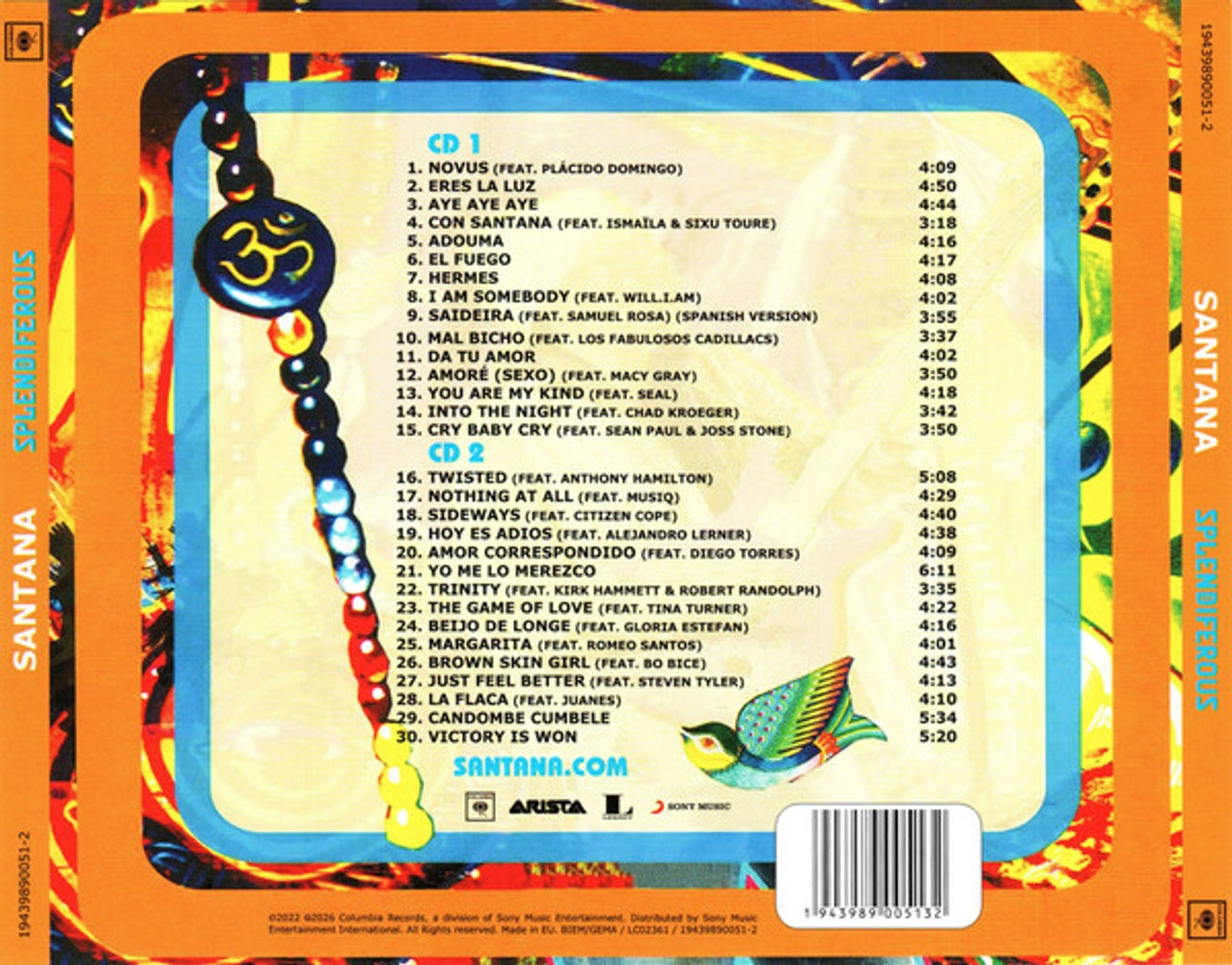 Santana – Splendiferous (RSD 2022 2-LP Vinyl) - Detail