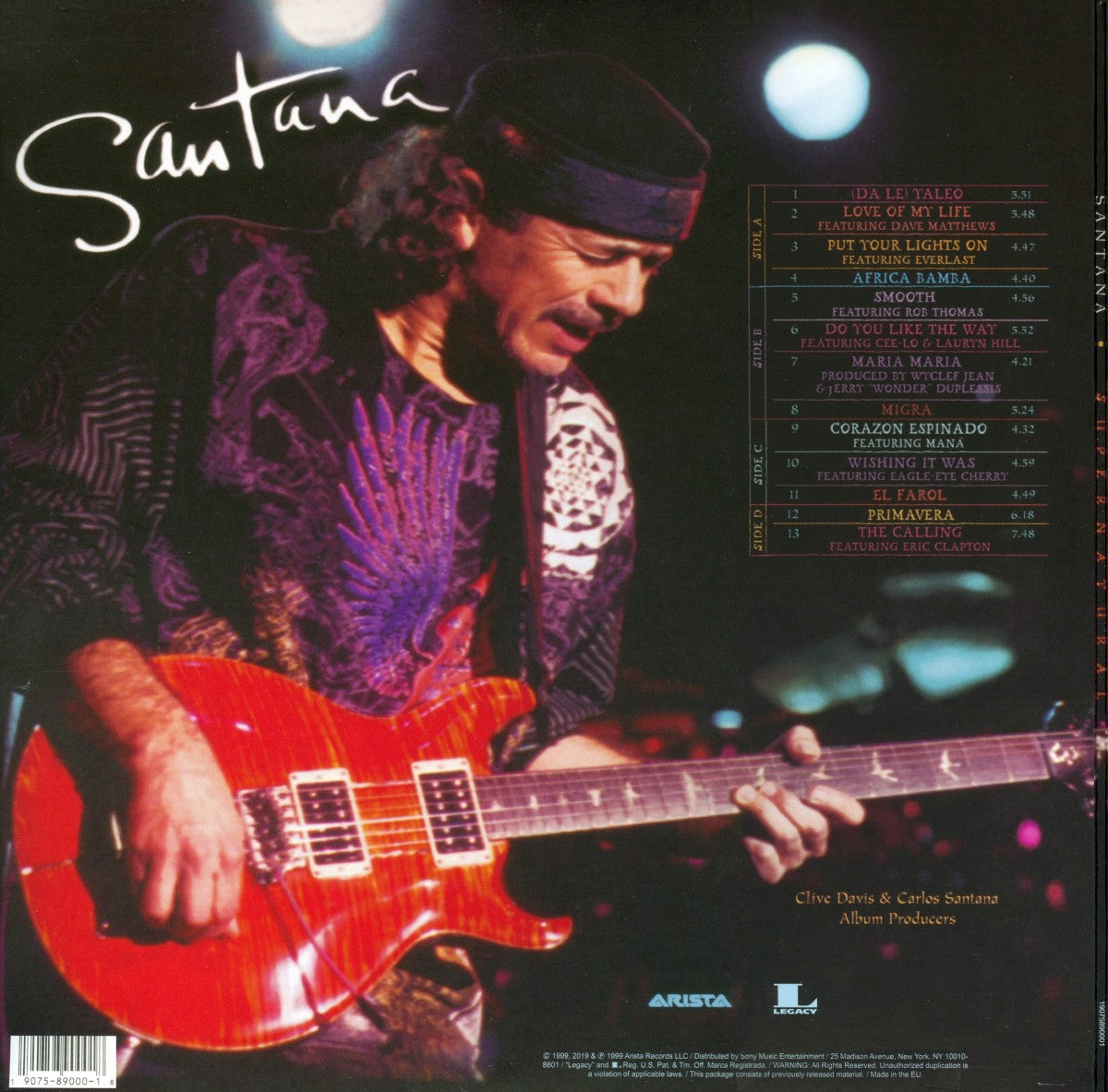 Santana – Supernatural (2-LP Vinyl) - Detail