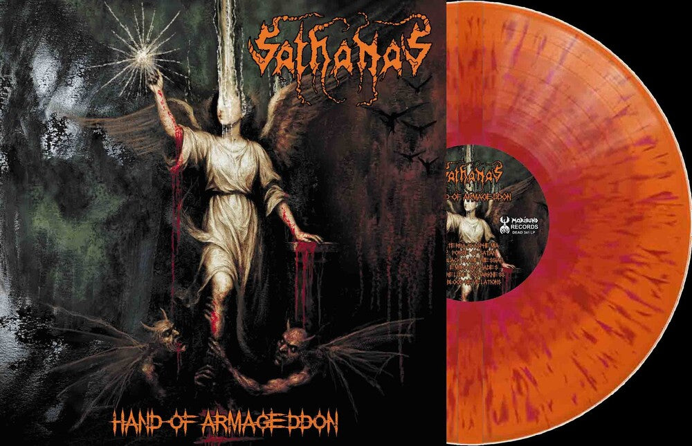 Sathanas – Hand Of Armageddon - Clear Orange/Red (Clear, Org LP Vinyl)