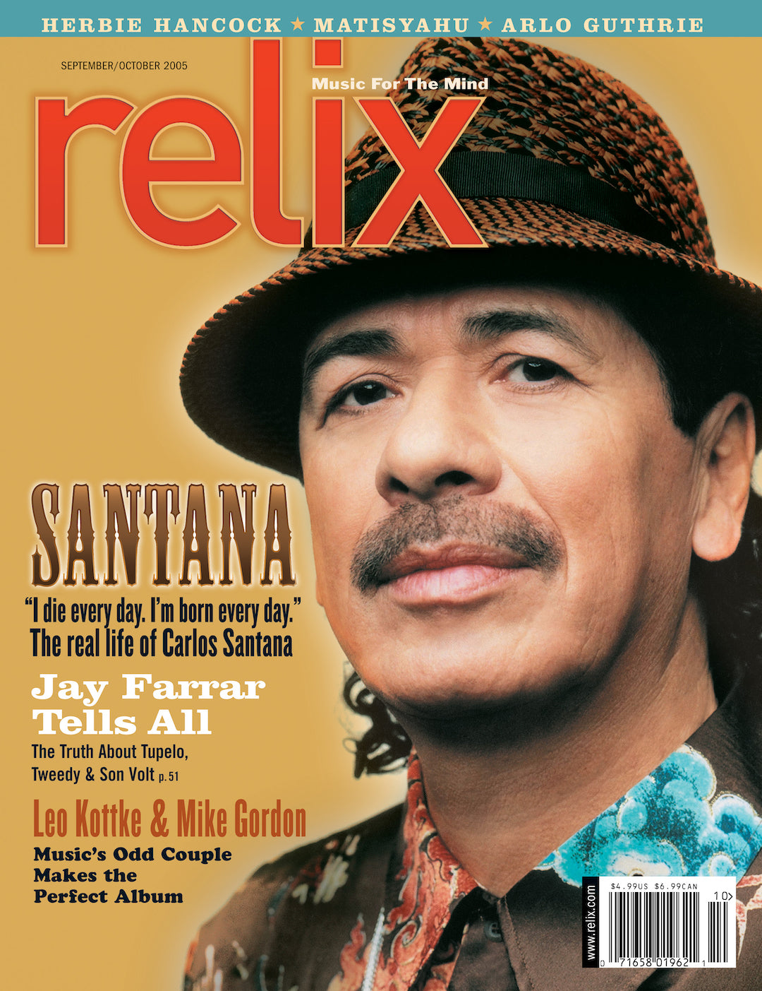 Santana - September/October 2005 Relix Issue