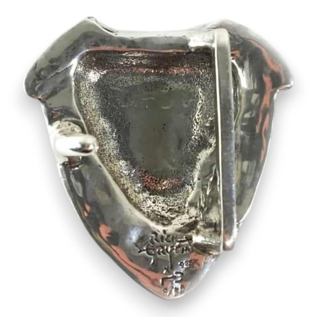 Silver Belt Buckle by Rick Griffin x Smokovich Designs