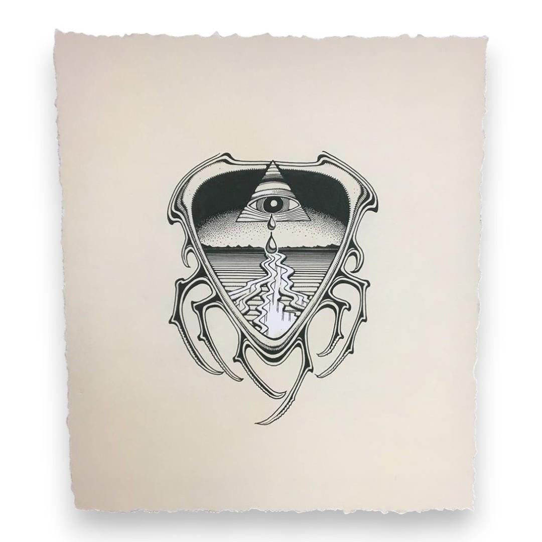 Silver Belt Buckle by Rick Griffin x Smokovich Designs