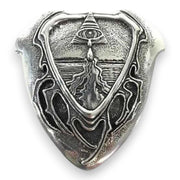 Silver Belt Buckle by Rick Griffin x Smokovich Designs