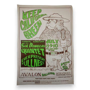 Sir Douglas Quintet – The Avalon Ballroom, San Francisco (Jul 8–10, 1966) by Stanley Mouse & Alton Kelley (3rd Edition, Fair Condition)