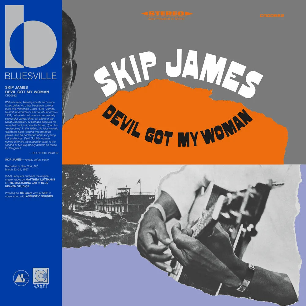 Skip James – Devil Got My Woman - 2026 Bluesville (180g with tip-on jacket + obi LP Vinyl)