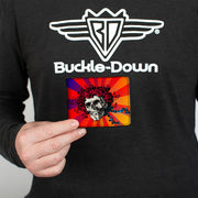 Skull & Roses Bi-Fold Wallet | Orange & Red