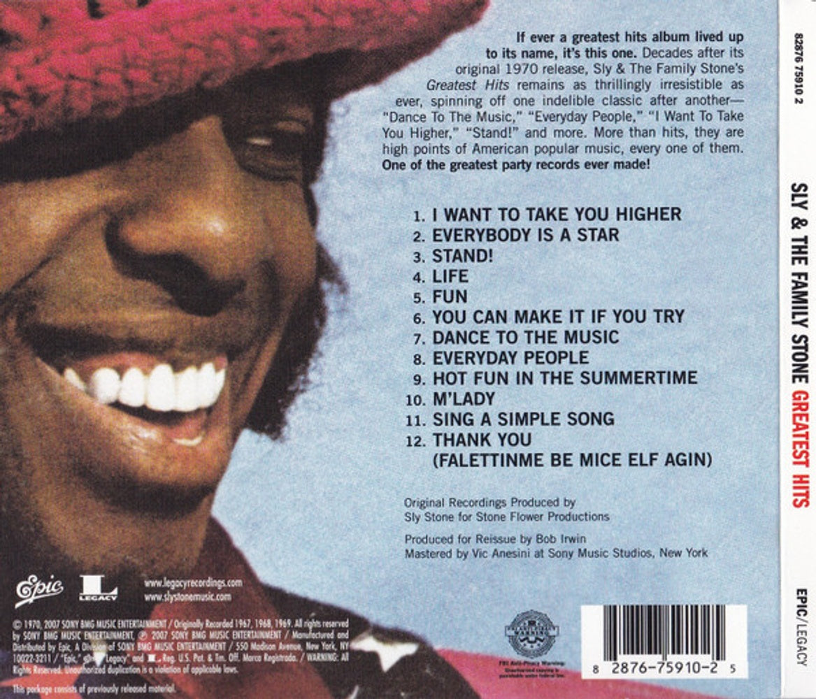 Sly & The Family Stone – Greatest Hits (CD) - Detail