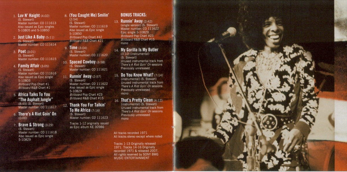 Sly & The Family Stone – There's A Riot Goin On (Bonus Tracks, Limited Edition, Remastered CD) - Alternate View