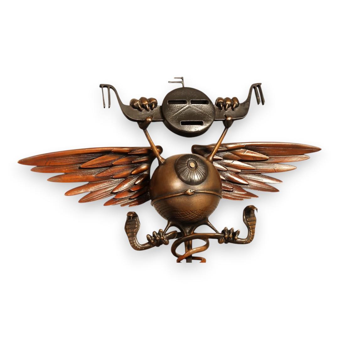 Soundproof Eyeball Limited Edition Bronze Sculpture by Rick Griffin - Back