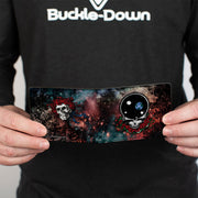 Space Your Face + Skull & Roses Bi-Fold Wallet | Galaxy