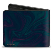 Space Your Face Yin-Yang Bi-Fold Wallet | Black