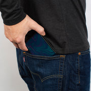 Space Your Face Yin-Yang Bi-Fold Wallet | Black