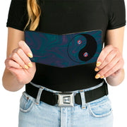 Space Your Face Yin-Yang Bi-Fold Wallet | Black