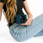 Space Your Face Yin-Yang Bi-Fold Wallet | Black