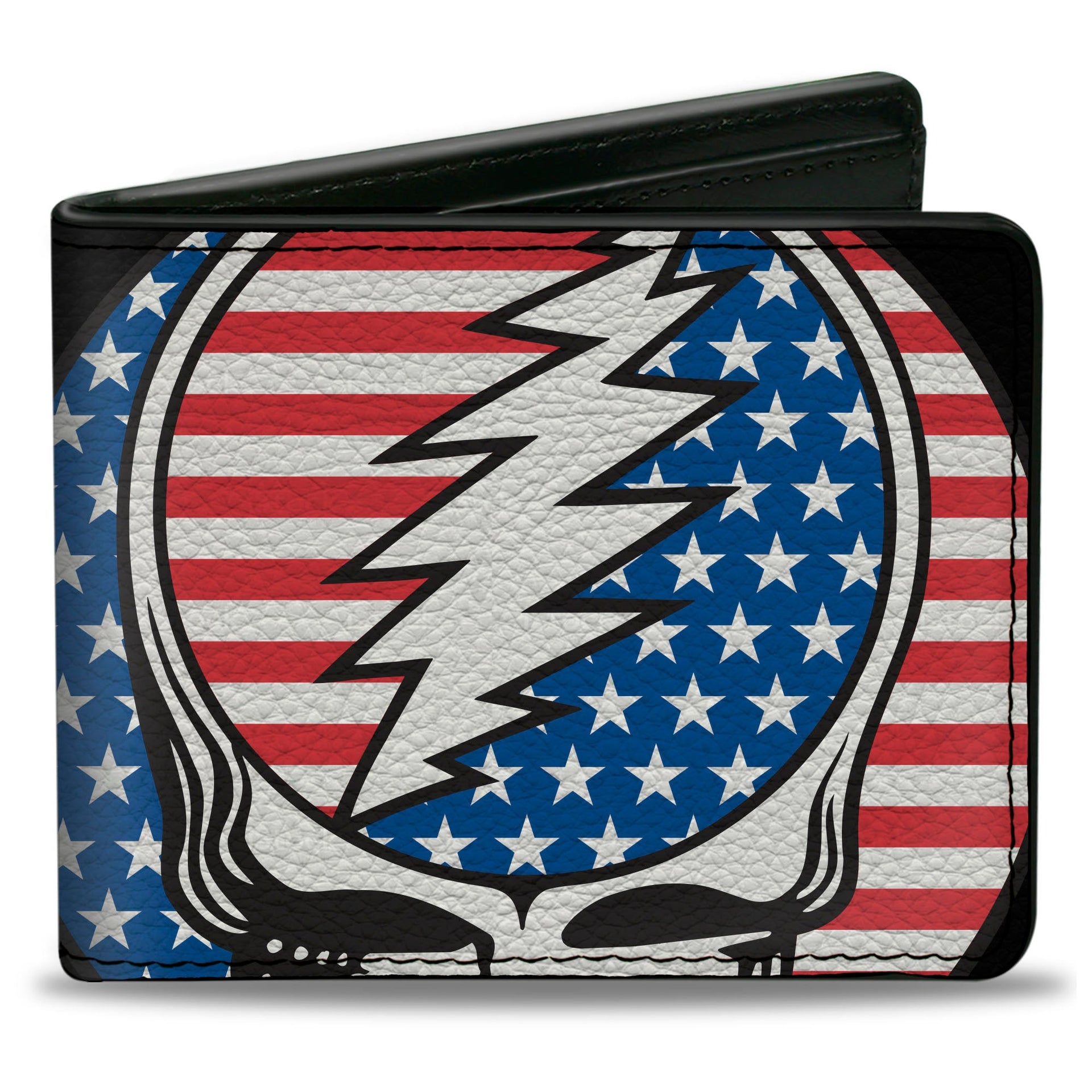 Steal Your Face + Stars and Stripes Bi-Fold Wallet | Close-Up