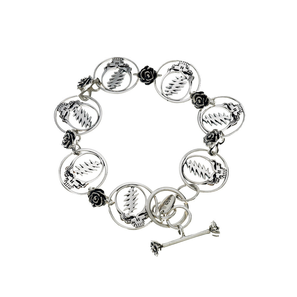 Steal Your Face Sterling Silver Bracelet