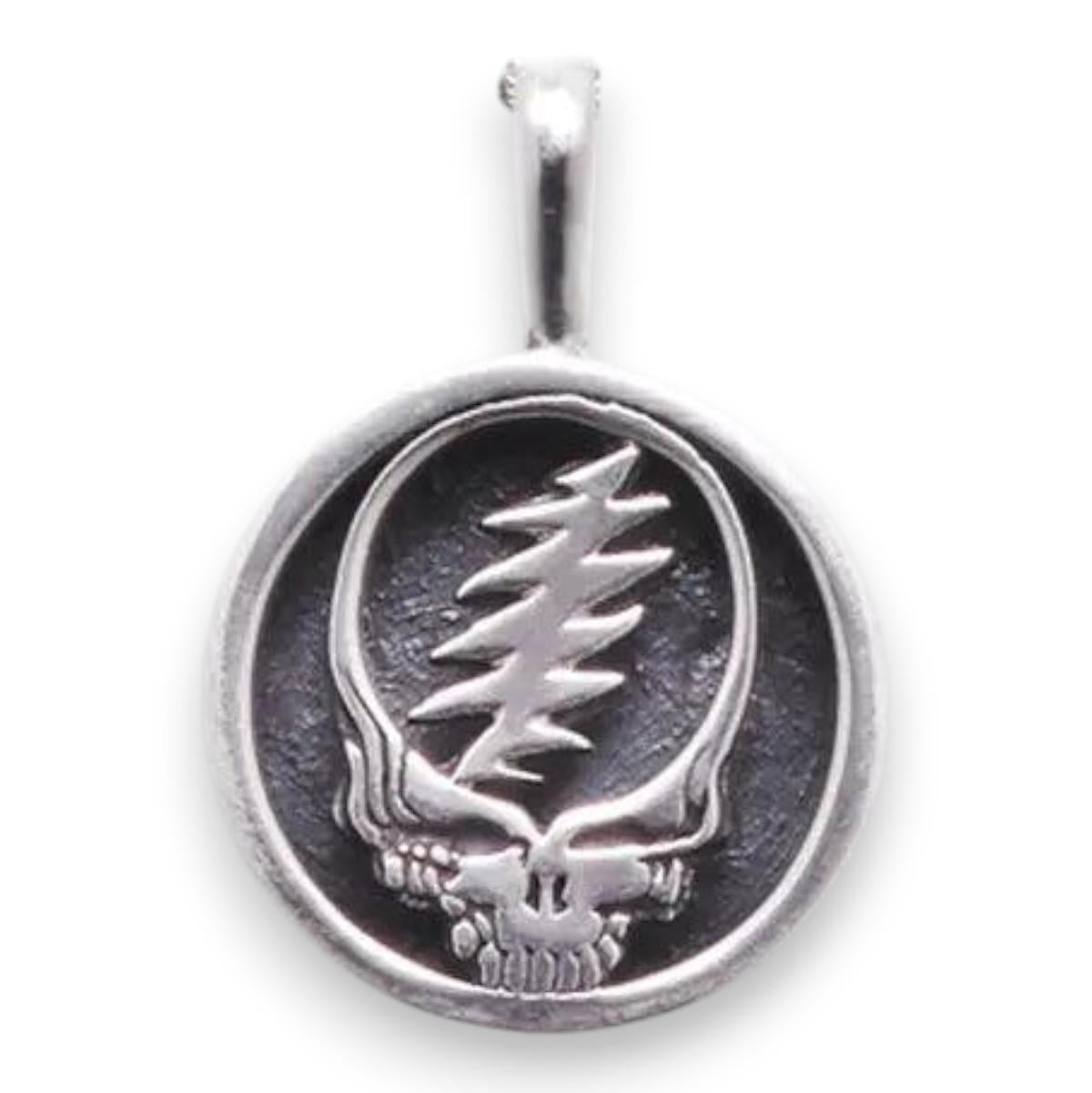 Grateful Dead Steal Your Face Sterling Silver Charm