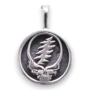 Grateful Dead Steal Your Face Sterling Silver Charm