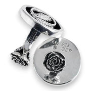 Grateful Dead Steal Your Face Sterling Silver Cufflinks - Back