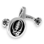 Grateful Dead Steal Your Face Sterling Silver Cufflinks - Front