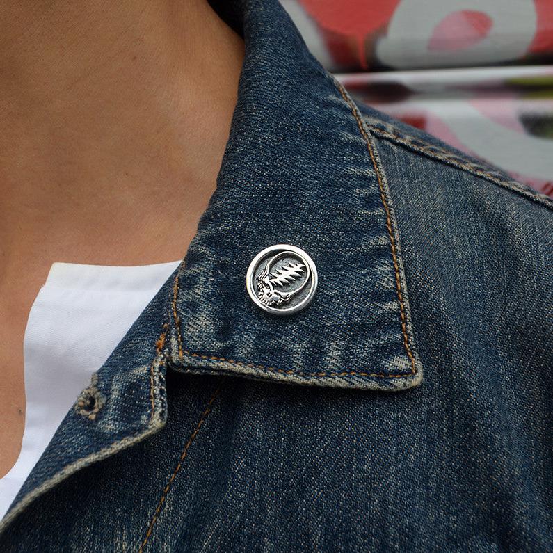 Steal Your Face Sterling Silver Pin