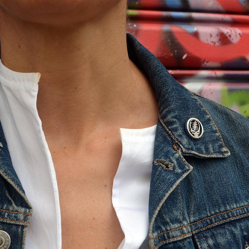 Steal Your Face Sterling Silver Pin