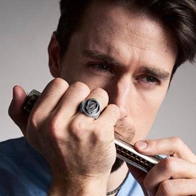 Steal Your Face Sterling Silver Signet Ring