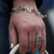 Steal Your Face Sterling Silver Statement Bracelet