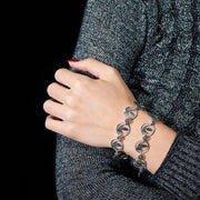 Steal Your Face Sterling Silver Statement Bracelet