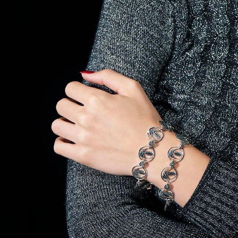 Steal Your Face Sterling Silver Statement Bracelet