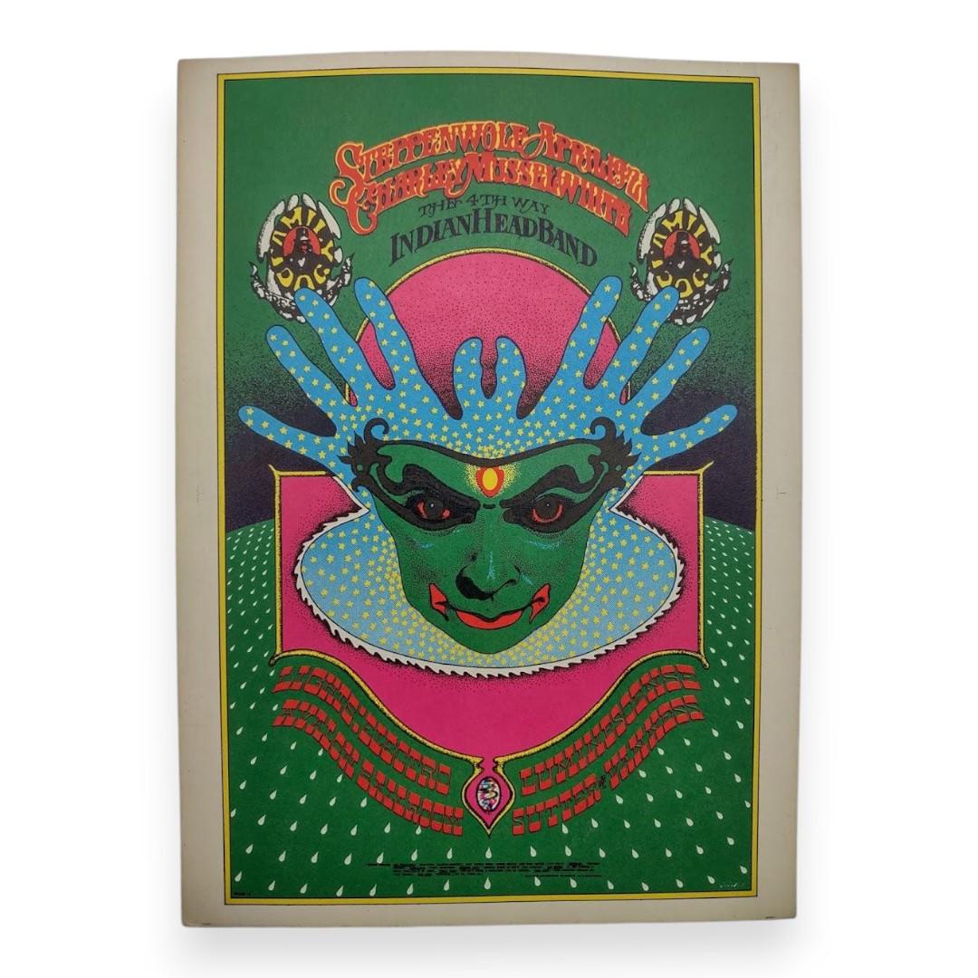 Steppenwolf, Charlie Musselwhite – The Avalon Ballroom, San Francisco (Apr 19–21, 1968) by Robert Fried (Postcard)