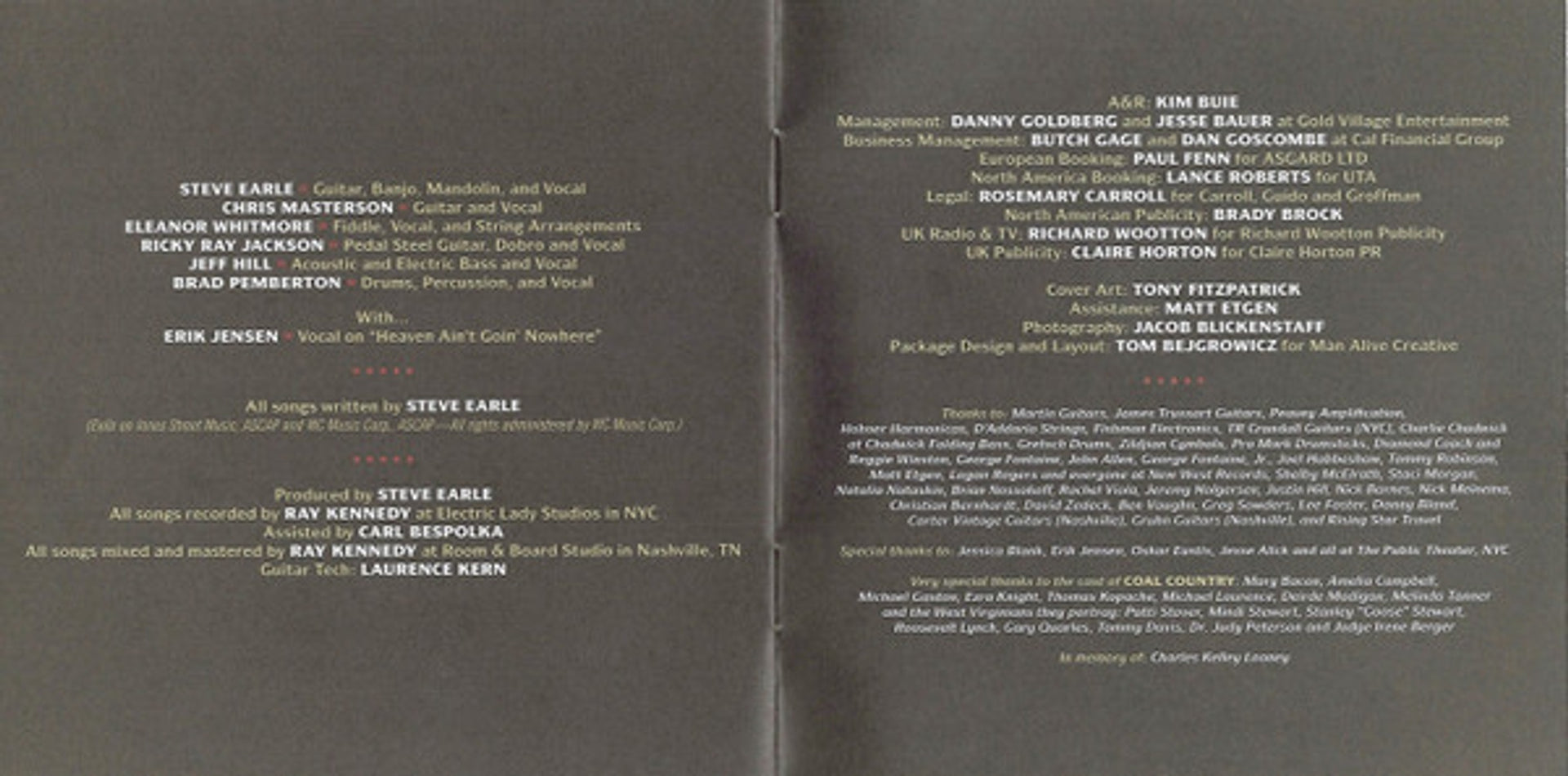 Steve Earle & The Dukes – Ghosts Of West Virginia (CD)